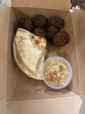 Zucchini balls platter  at Souvlaki in Washington