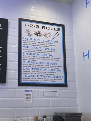 vegan sushi option   at Poke 123 - Maybe closed in Coronado