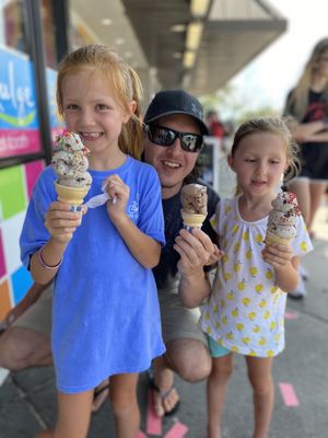 Monster kiddie cones at The Ice Cream Store in Rehoboth Beach