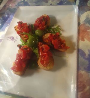 Bruschetta at Monnalisa in Sorrento