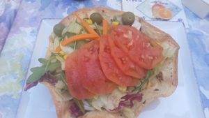 Salad at Monnalisa in Sorrento