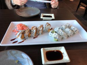 Tempura sweet potato roll at Xian Sushi and Noodle  in San Marcos