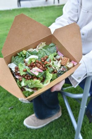 Sesame and Chicory Salad at Lion Dance Cafe in Oakland