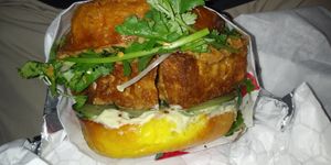 Tauha Goreng Sandwich *vegan at Lion Dance Cafe in Oakland