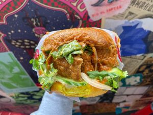 Tofu goreng sandwich   at Lion Dance Cafe in Oakland