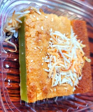 Pandan Butter Nian Gao at Lion Dance Cafe in Oakland