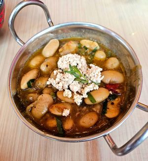 Bomba beans at Lion Dance Cafe in Oakland