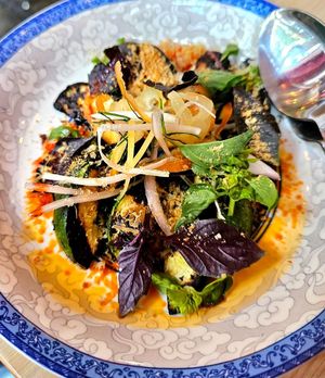 Black Bean Summer Squash at Lion Dance Cafe in Oakland