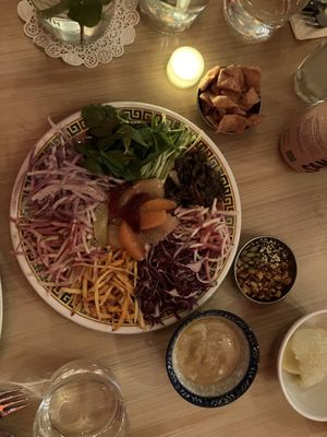 Citrus yu sheng: tea leaf salad’s seaweed cousin  at Lion Dance Cafe in Oakland