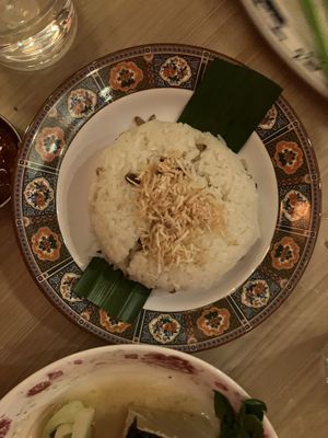 Pine nut nasi lemak  at Lion Dance Cafe in Oakland