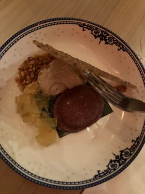 Ang ku kueh, aka longevity tortoise: dessert!  at Lion Dance Cafe in Oakland