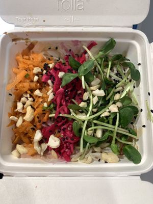 Pad Thai. Colorful. Small portions so get some thing else as well￼ at Blue Pearl Cafe in Ardmore