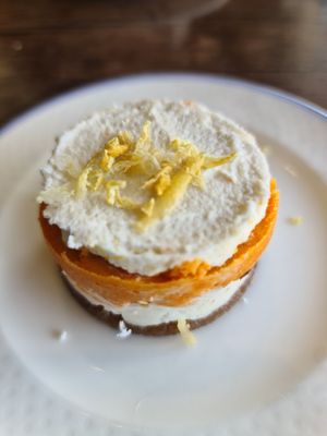 Carrot cheesecake at The Vegan Club in Carlton North