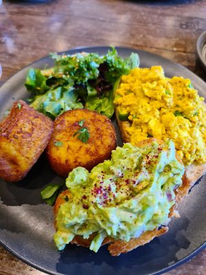 Tofu scramble at The Vegan Club in Carlton North