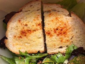 Vegan “steak” sandwich at The Vegan Club in Carlton North