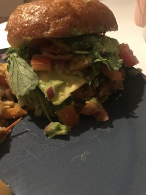 The Mexi burger (burger of the month) at Eden Jaxx in Copenhagen