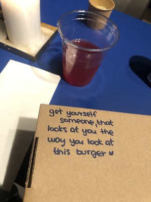 Cute message at Eden Jaxx in Copenhagen