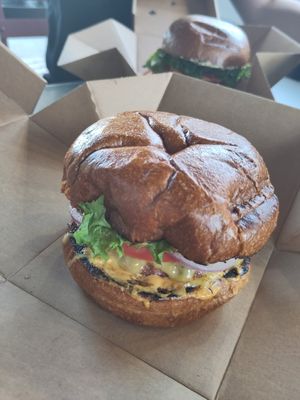 Classic burger at Eden Jaxx in Copenhagen