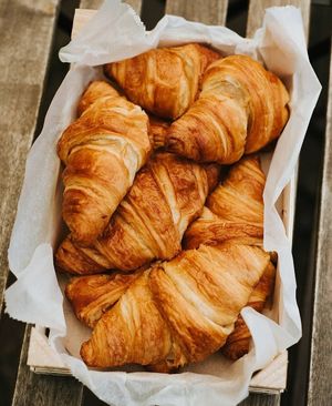 Croissants (not vegan) at The Happy Nest in Porto