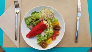 Filled pepper at 1001 Saveurs Sauvages in Ajaccio