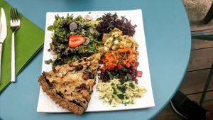 Hazelnut chard and cauliflower pie at 1001 Saveurs Sauvages in Ajaccio