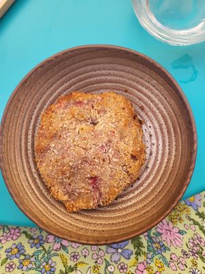 Raspberry cookie at 1001 Saveurs Sauvages in Ajaccio