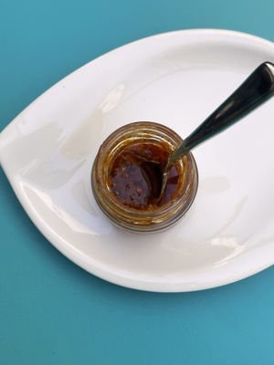 Salsa (muy) picante  at 1001 Saveurs Sauvages in Ajaccio