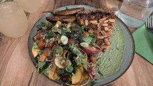 Leek and peanut pie at 1001 Saveurs Sauvages in Ajaccio