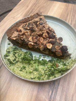 Hazelnut tart  at 1001 Saveurs Sauvages in Ajaccio