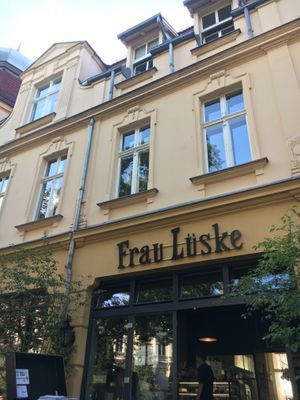 The outside  at Frau Lüske Kaffeehaus in Berlin