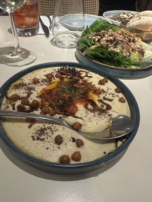 Hummus   at Delamina Marylebone in London
