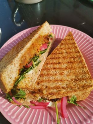 Bhaji Sandwich at Vera's Kitchen in Lechlade