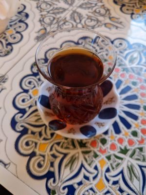 Complementary tea. at BESH in Berlin