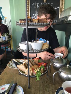 The best vegan afternoon tea we’ve ever had! You can tell how much effort they put into it and it really pays off, it’s all homemade (even the “cream”) and has a lot of var at Metrodeco in Brighton