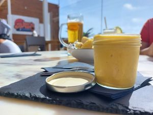 Hummus at Bar do Bruno in Baleal