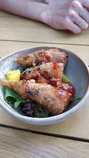 Spring rolls at To1980 Vegan in Dusseldorf