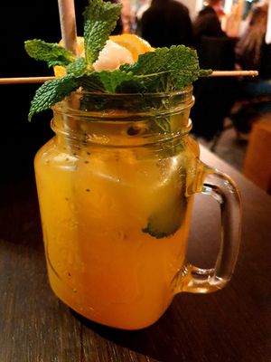 Homemade drink at To1980 Vegan in Dusseldorf