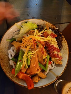 yummy noodle bowl at To1980 Vegan in Dusseldorf