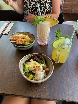 Starters and drinks   at To1980 Vegan in Dusseldorf