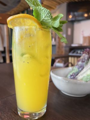 Mango cocktail   at To1980 Vegan in Dusseldorf