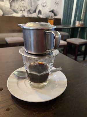 Vietnamesischer Kaffee mit veganer Kondensmilch  at To1980 Vegan in Dusseldorf