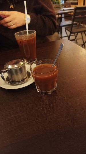 Kaffee mit Kondensmilch (vegan) ganz neue Erfahrung 😍 at To1980 Vegan in Dusseldorf