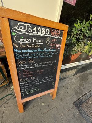 menu  at To1980 Vegan in Dusseldorf