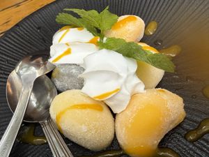mochi ice cream  at To1980 Vegan in Dusseldorf