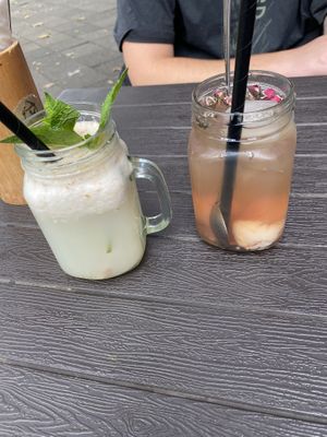 Lychee Drinks   at To1980 Vegan in Dusseldorf