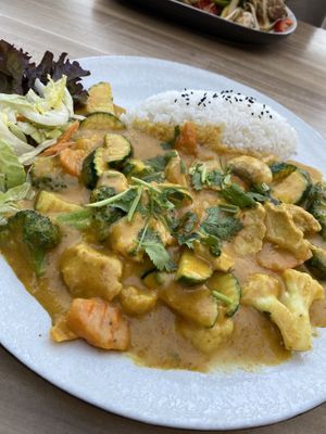 Curry with vegan chicken   at Tonkin in Flensburg