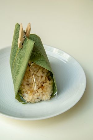 Brown Rice Onigiri
(vegan) at Ganjin Shokudo 鑑真食堂 in Kumamoto