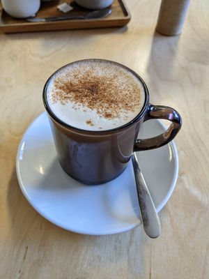 Oat chai latte at Curve Roasters in Margate