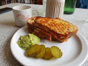 Kimchi toastie at Curve Roasters in Margate