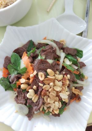 Beef salad  at Loving Hut - Âu Cơ in Hanoi